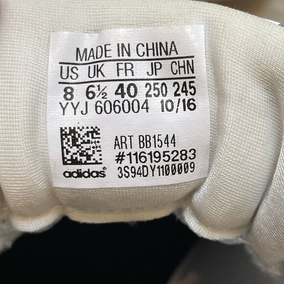 Adidas Bounce Sneakers BB1544 Athletic Gym Workout Sporty Light Grey White 8 US - Picture 12 of 12